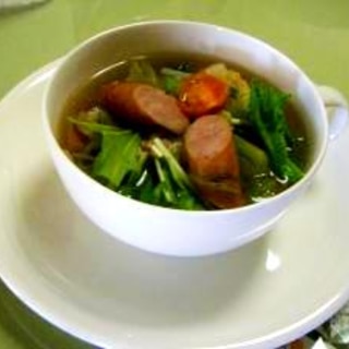 鍋の残り野菜で簡単スープ